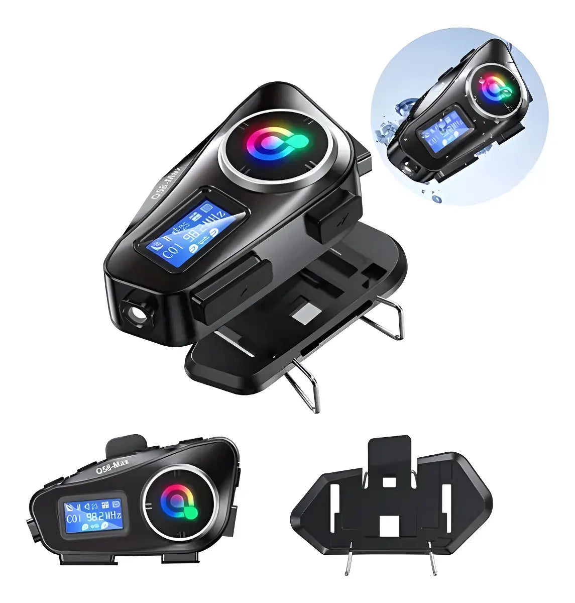 Intercomunicador Q58-max Bluetooth Casco Moto Fm Música 25hr