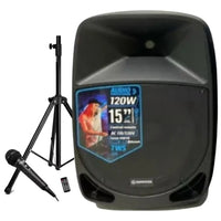 Cabina Activa Profesional Sonivox 120rms 15 Pulgadas Tripode