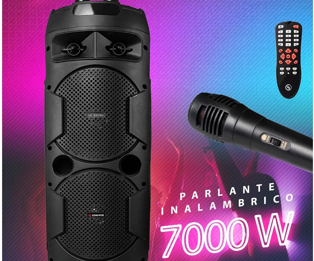 Parlante Torre Bluetooth Sonivox 2362 +microfono +control
