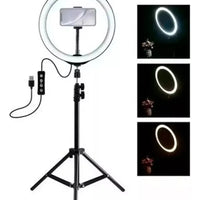 Aro Luz Led Para Fotografia Y Video 33cm Con Tripode 2.20 Mt