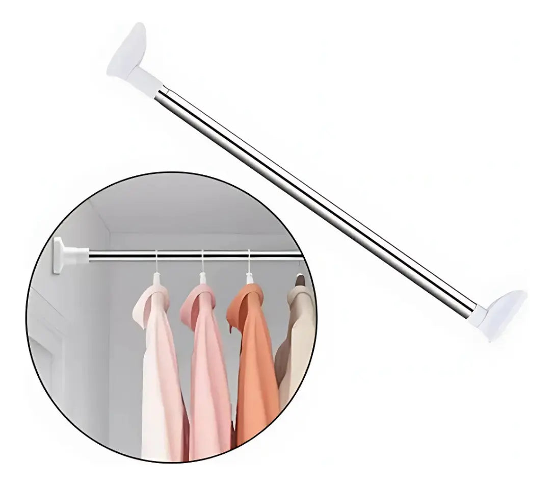 "Tubo Barra Colgar Cortina Ropa Ajustable Extensible 130-240 "