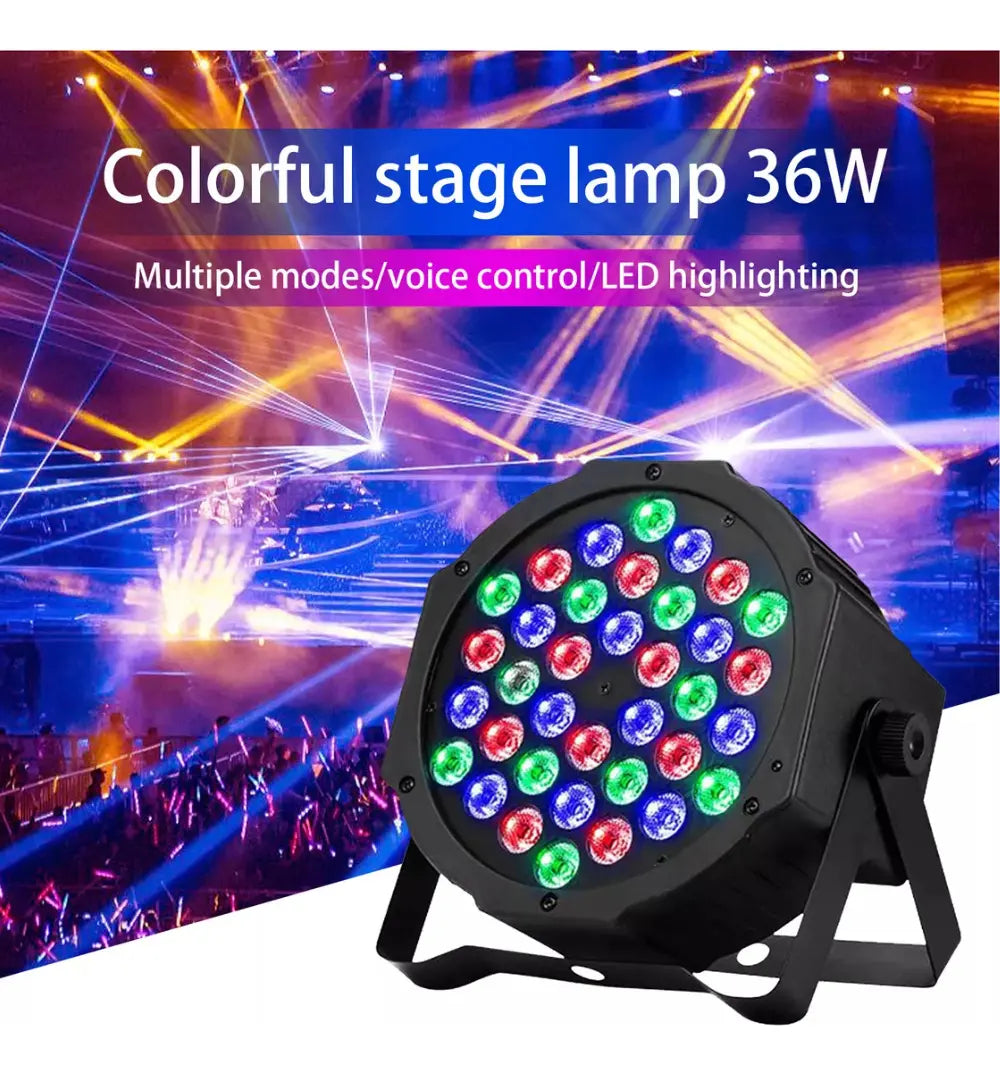 Luz De Escenario Led 36 W Con Sonido Dmx Control Remoto no