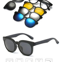 Gafas Magicas De Visión De Sol 3 En 1 Lentes Intercambiables