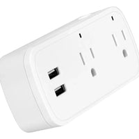 Tomacorriente Inteligente Enchufe Doble Alexa Google 2 Usb