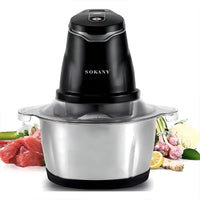 Procesador De Alimentos Picadora Eléctrica 400W 2.0L Sokany