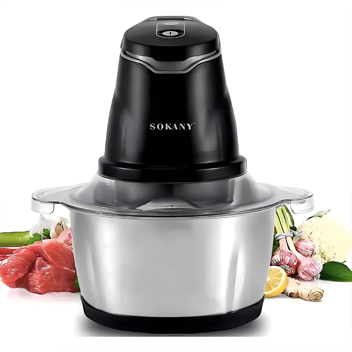 Procesador De Alimentos Picadora Eléctrica 400W 2.0L Sokany