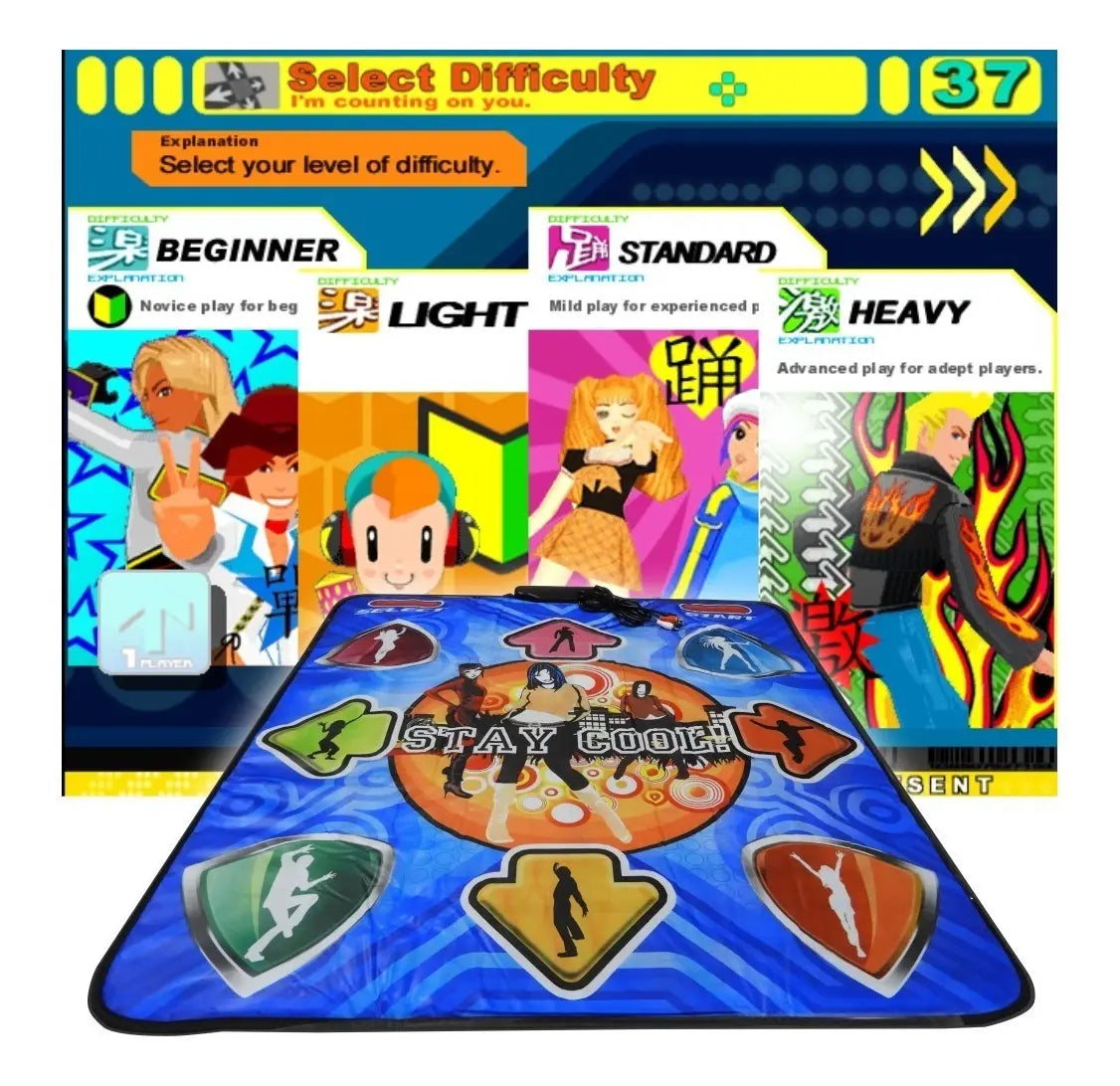 "Alfombra De Baile Tapete De Juegos Stepmania Coilmix Tv Y Pc Usb "