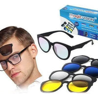 Gafas Magicas De Visión De Sol 3 En 1 Lentes Intercambiables