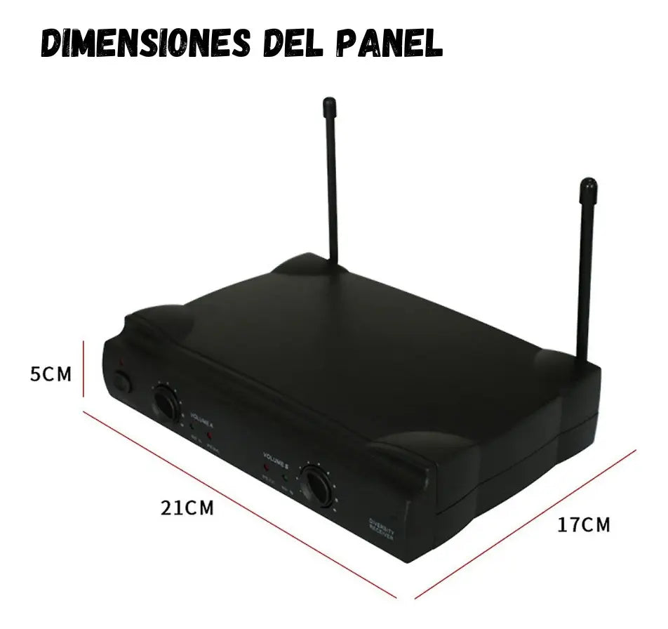 Kit Microfonos Inalambricos Wvngr Sm-58 Receptor Uhf Karaoke