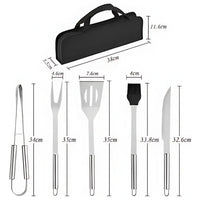 "Juego De Barbacoa Utensilios De Parrilla Inoxidable De 15pzs "