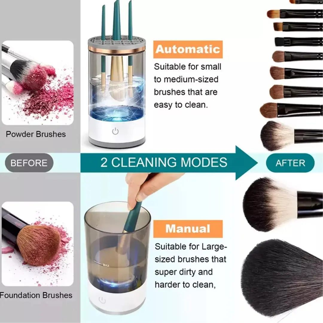 Lavadora Limpiador De Maquillaje Set De Brochas Electrico