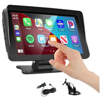 Carplay Tactil Carro Moto 7 Fullhd Bluetooth Camara Reversa Negro