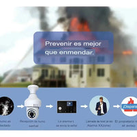 Camara De Seguridad Wifi Sensor De Humo Appv380 Vision Noctu