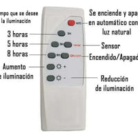 Reflector Solar Jortan 600w Ip66 Recargable Exterior Control Negro Blanco Frío