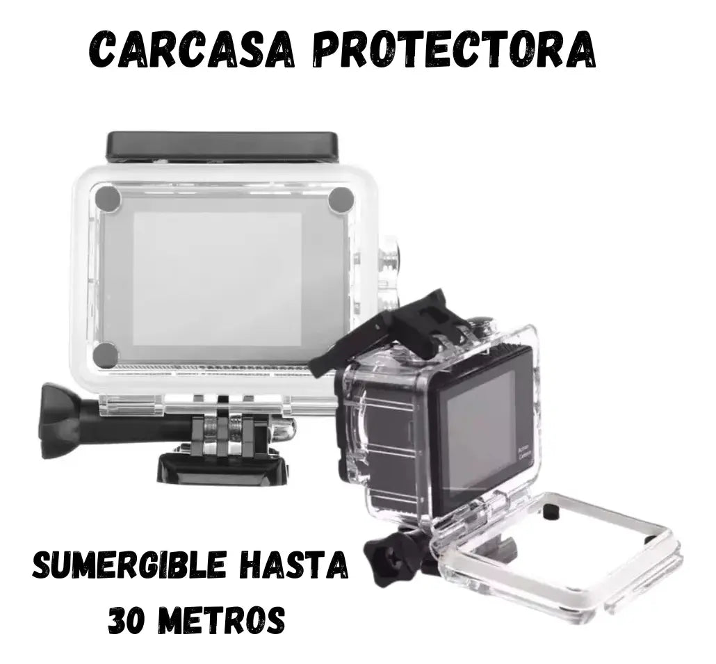 Camara De Accion Deportiva Sumergible Hd1080 Casco/moto/bici