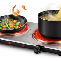 Estufa Sokany Eléctrica Doble Hornilla Portátil 2000W para Cocina Práctica