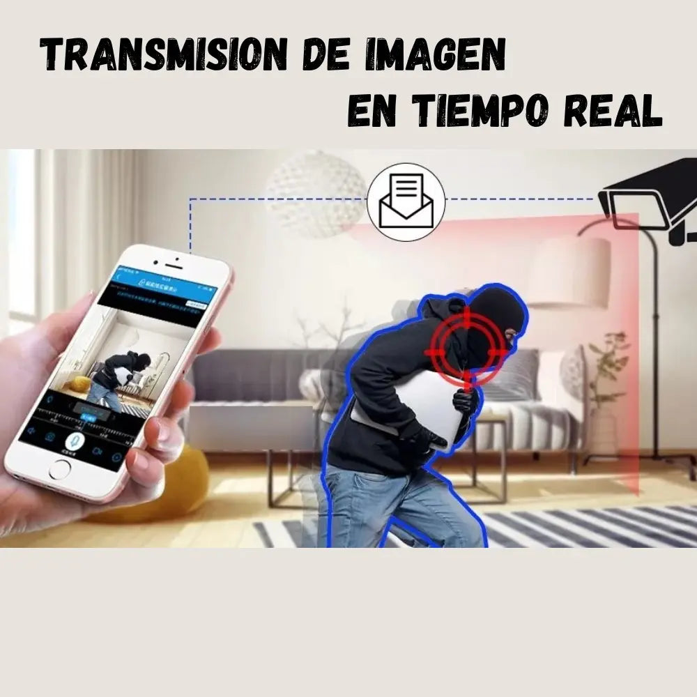 Cámara Ip Exterior Doble Lente Wifi Vision Nocturna 360 V380