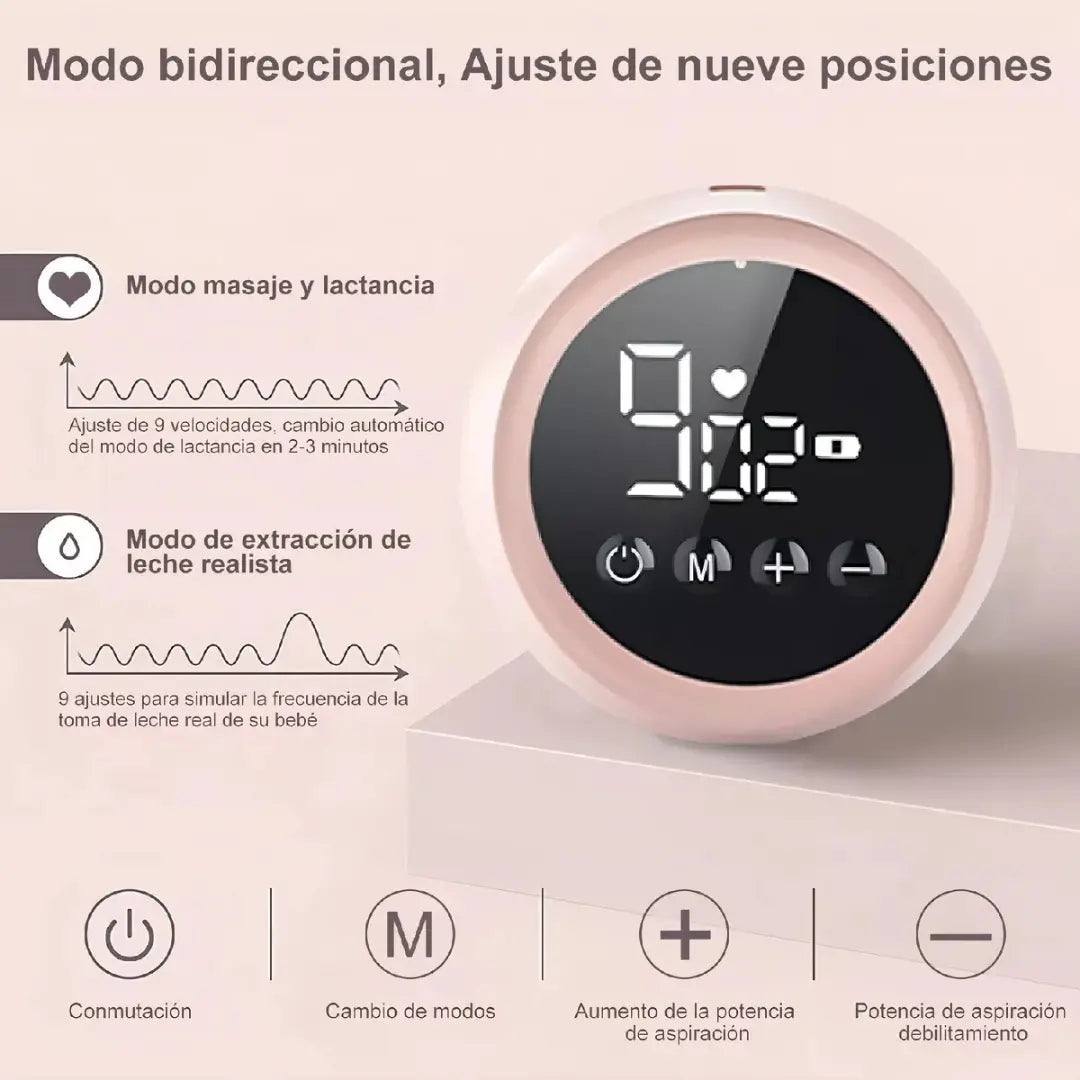 Extractor Eléctrico Doble Leche Materna Para Bebe Recargable