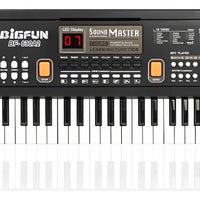Piano Organeta Musical Para Niños 61 Teclas Bigfun Microfono