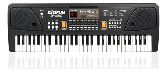 Piano Organeta Musical Para Niños 61 Teclas Bigfun Microfono