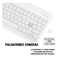 Combo Teclado Y Mouse Inalámbrico Bluetooth An-030 Colores