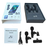 Micrófonos Inalámbricos Solapa 2 En 1 Para iPhone/tipo C