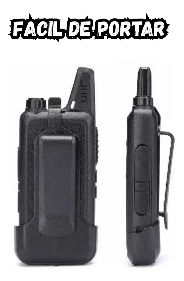 Combo Radios Walkie Talkie C1 Con Manos Libres Recargable Profesional