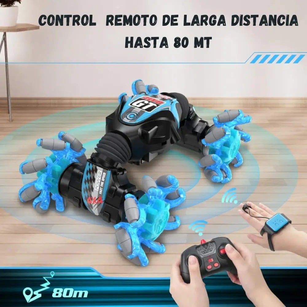 Carro A Control Remoto Acrobacias Control De Gestos Luz Led