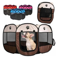 Corral Para Mascotas Ch Plegable Tela Cama Portátil