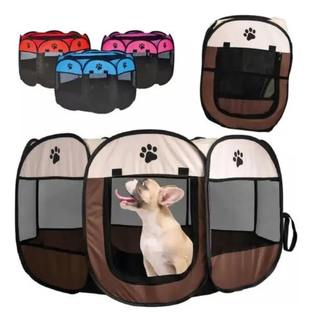 Corral Para Mascotas Ch Plegable Tela Cama Portátil