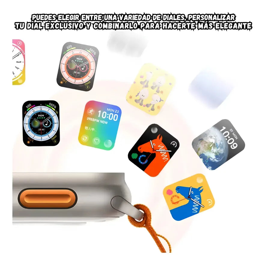 Reloj inteligente SmartWatch Ultra Serie 8 Carga Inalambrica