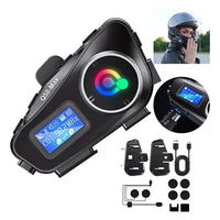 Intercomunicador Q58-max Bluetooth Casco Moto Fm Música 25hr