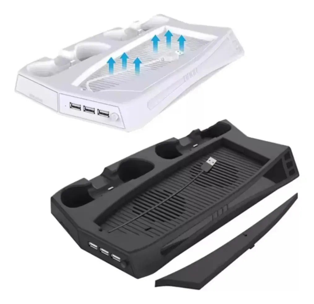 Base Refrigerante Para Play 5 Estación De Carga Dual 3 Usb