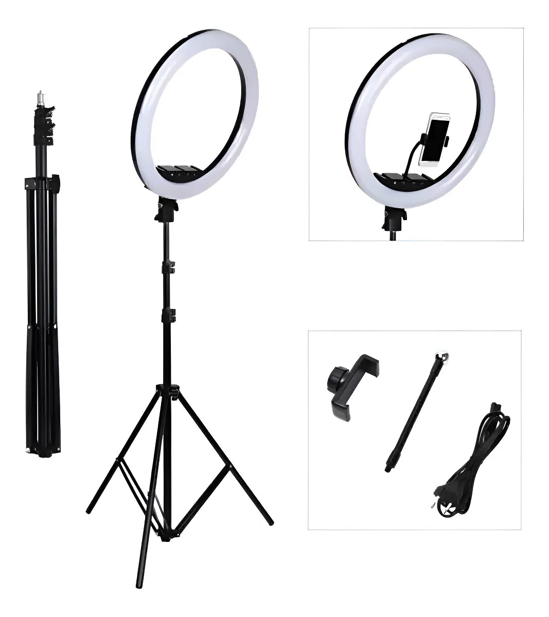 Aro Luz Led Para Fotografia Y Video 33cm Con Tripode 2.20 Mt