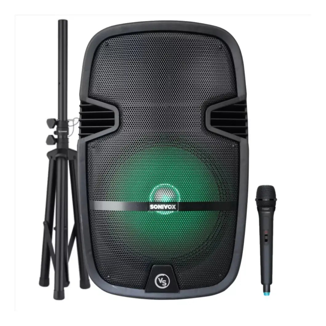 Parlante Sonivox Vs-s2285 Recargable 12 Pulgadas Tripode+mic
