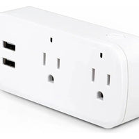 Tomacorriente Inteligente Enchufe Doble Alexa Google 2 Usb