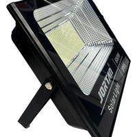 Reflector Solar Jortan 600w Ip66 Recargable Exterior Control Negro Blanco Frío