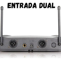 Kit Microfonos Inalambricos Wvngr Sm-58 Receptor Uhf Karaoke