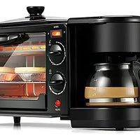 Horno Eléctrico Tostador Sokany Cafetera Parrilla 3 En 1