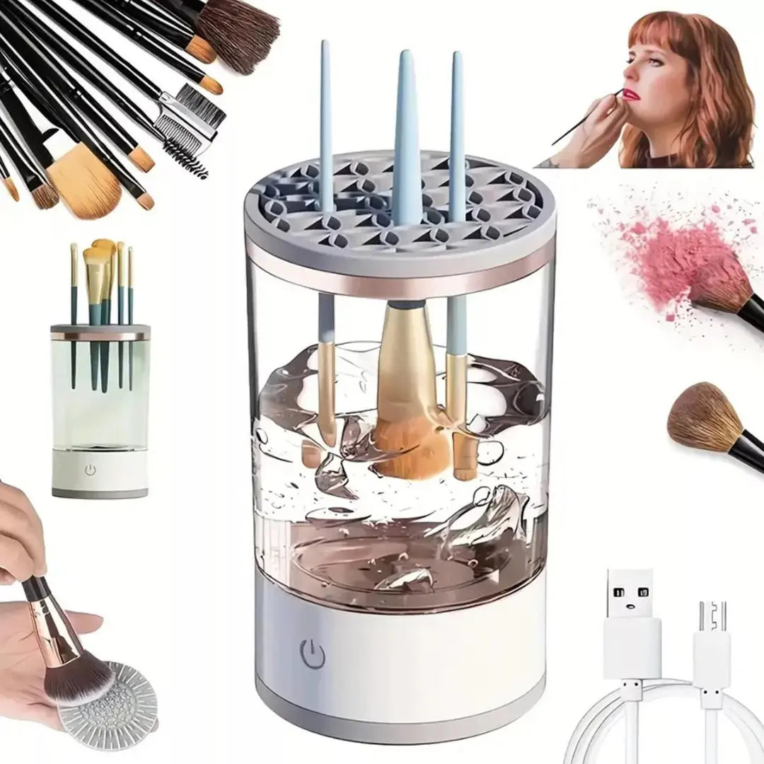 Lavadora Limpiador De Maquillaje Set De Brochas Electrico