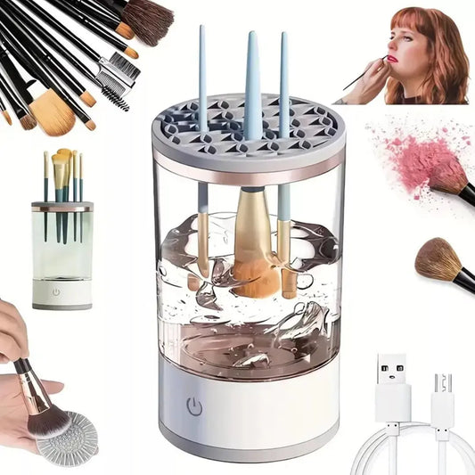 Lavadora Limpiador De Maquillaje Set De Brochas Electrico