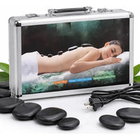 Kit Piedras Volcánicas Para Masaje Spa Profesional Maletin