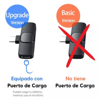 Micrófonos Inalámbricos Solapa 2 En 1 Para iPhone/tipo C