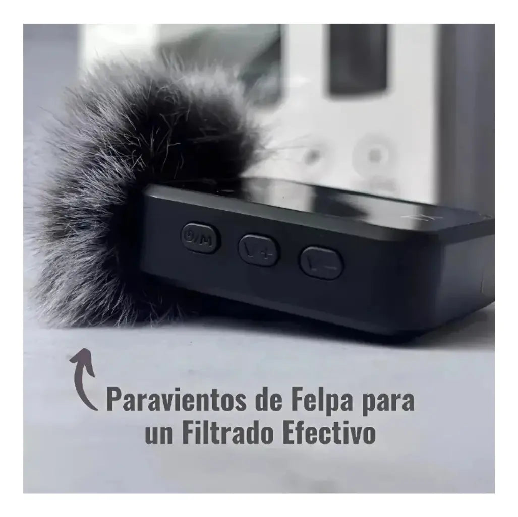 Microfono De Solapa Doble Peluche Tipo C - iPhone 2 En 1