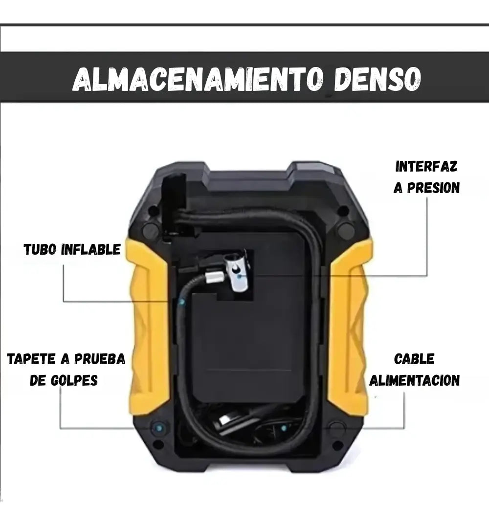 Compresor Portátil Multiusos Para Neumáticos Bomba Aire 12V