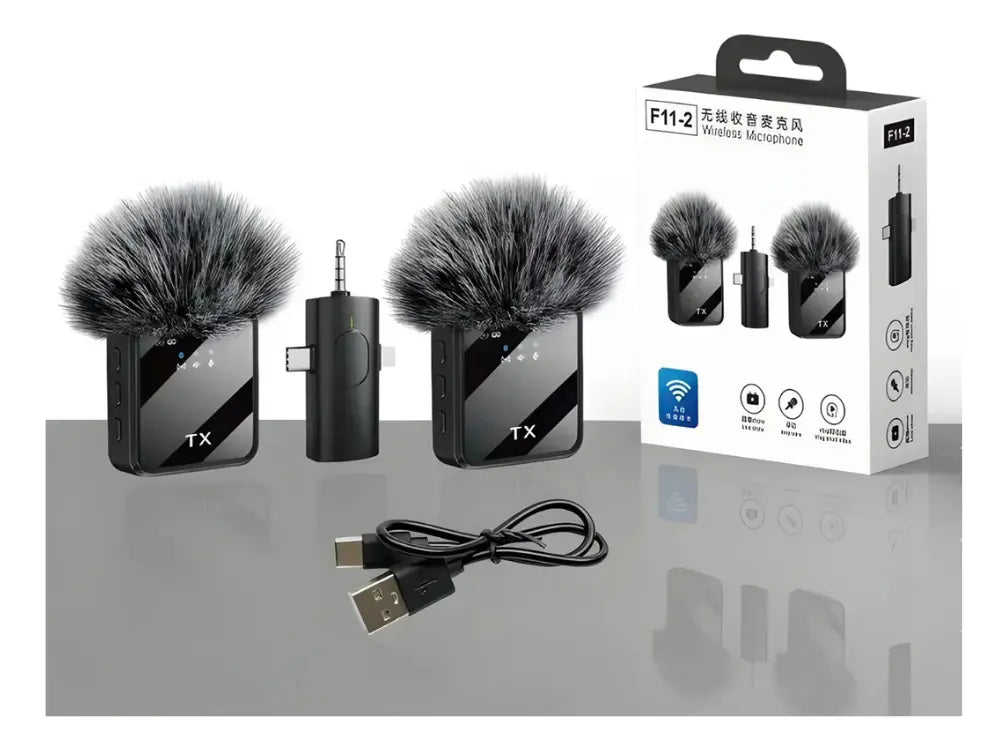 Microfono De Solapa Doble Peluche Tipo C - iPhone 2 En 1