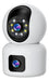 Camara De Seguridad Wifi Ip Doble Lente Robotica App Icsee