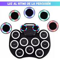 Batería Electrónica Musical Bluetooth Recargable Con Pedales