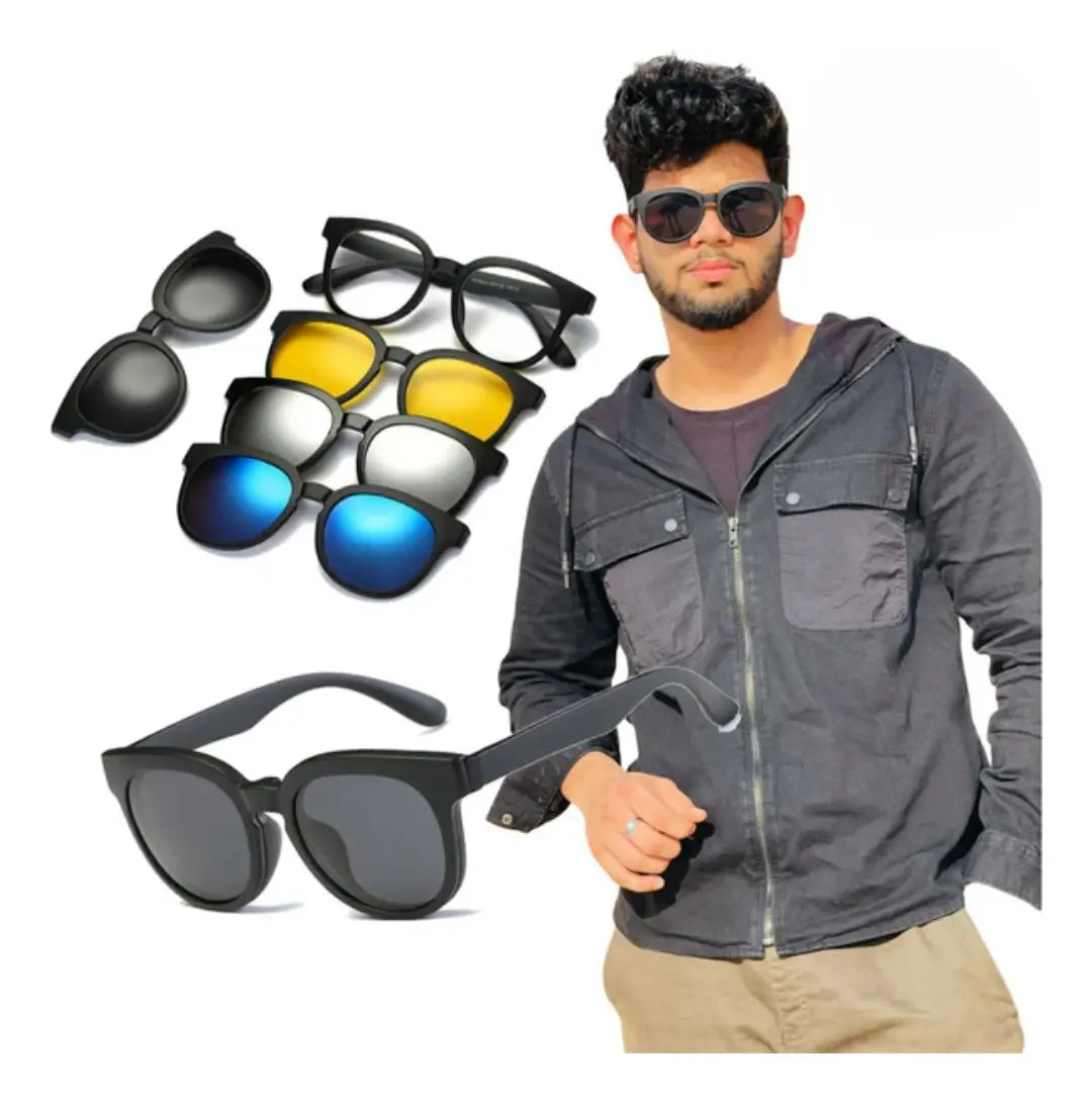 Gafas Magicas De Visión De Sol 3 En 1 Lentes Intercambiables