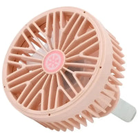 Ventilador Portatil 360° Luz Rgb Cable Usb Veloz 3 Niveles